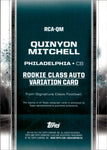 2024 Quinyon Mitchell Topps Signature Class ORANGE ROOKIE VARIATION AUTO 25/50 AUTOGRAPH RC #RCA-QM Philadelphia Eagles