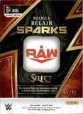 2023 Bianca Belair Panini Select WWE RED SPARKS SHIRT 57/99 RELIC #SP-BBL Monday NIght Raw