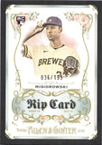 2026 Jacob Misiorowski Topps Allen & Ginter RIP CARD ROOKIE 36/199 RC #RIP-96 Milwaukee Brewers