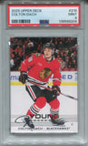 2025-26 Colton Dach Upper Deck Series 1 YOUNG GUNS ROOKIE RC PSA 9 #218 Chicago Blackhawks 8204