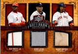 2008 Vladimir Guerrero David Ortiz Albert Pujols Ken Griffey Jr. Derek Jeter Manny Ramirez Upper Deck Ballpark Collection SIX PIECE JERSEY RELIC #268 Angels Red Sox Cardinals Yankees Reds HOF
