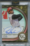 2024 Barry Larkin Topps Five Star AQUA AUTO 09/75 AUTOGRAPH #FSA-BL Cincinnati Reds HOF