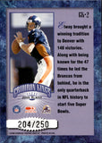 2000 John Elway Donruss Gridiron Kings STUDIO 204/250 #GK-2 Denver Broncos HOF