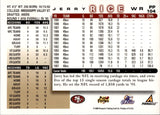 1998 Jerry Rice Score ARTIST PROOF SHOWCASE SERIES #PP104 San Francisco 49ers HOF