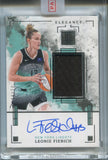 2025 Leonie Fiebich Panini Impeccable WNBA ELEGANCE JERSEY AUTO 31/99 AUTOGRAPH RELIC #EJA-LF New York Liberty