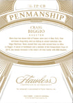 2024 Craig Biggio Panini Flawless PENMANSHIP AUTO 11/15 AUTOGRAPH #FP-CB Houston Astros HOF