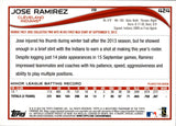 2014 Jose Ramirez Topps RED HOT FOIL ROOKIE RC #424 Cleveland Indians *NRMT*