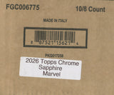 *LAST CASE* 2026 Topps Marvel Comics Chrome Sapphire Hobby, Box