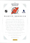 2013-14 Martin Brodeur Panini National Treasures TRIPLE PATCH AUTO AUTOGRAPH RELIC #TM-MB New Jersey Devils HOF