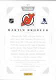 2013-14 Martin Brodeur Panini National Treasures TRIPLE PATCH AUTO AUTOGRAPH RELIC #TM-MB New Jersey Devils HOF