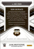 2023 Don Muraco Panini Immaculate WWE MARKS OF GREATNESS AUTO 96/99 AUTOGRAPH #MG-DMR WWE Legend