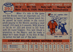 1957 Chuck Tanner Topps #392 Milwaukee Braves BV $20