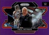 2022 Paul Heyman Panini Prizm WWE PURPLE 057/149 #55 Friday Night Smackdown