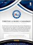 2016-17 Timothe Luwawu-Cabarrot Panini Immaculte ROOKIE PATCH AUTO 63/99 AUTOGRAPH RC #121 Philadelphia 76ers