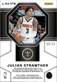 2023-24 Julian Strawther Panini Obsidian ROOKIE ELECTRIC ETCH GREEN PATCH AUTO 08/25 AUTOGRAPH RELIC #RJI-STW Denver Nuggets