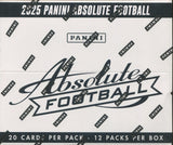 2025 Panini Absolute Football Jumbo Value Fat Pack, Box
