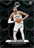 2023-24 Victor Wembanyama Panini Mosaic CITY EDITION ROOKIE RC #282 San Antonio Spurs 3