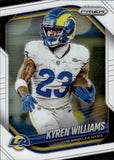 2025 Kyren Williams Panini Prizm WHITE PRIZM 29/35 #138 Los Angeles Rams