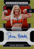 2022 Dana Brooke Panini Prizm WWE GOLDPRIZM SENSATIONAL SIGNATURES AUTO 05/10 AUTOGRAPH #SS-DBK Monday Night Raw