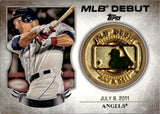 2016 Mike Trout Topps Series One MLB DEBUT MEDALLION #MDM-MT Anaheim Angels