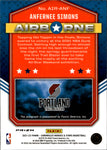 2021-22 Anfernee Simons Panini Chronicles ROOKIES & STARS RED AIRBORNE AUTO AUTOGRAPH #AIR-ANF Portland Trail Blazers