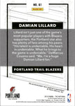 2019 Damian Lillard Panini National Convention CRACKED ICE JERSEY 07/25 RELIC #61 Portland Trail Blazers
