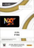 2022 Alba Fyre Panini Immaculate WWE GOLD SHIRT 06/10 RELIC #SS-AFR NXT