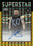 2026 Kevin Owens Topps Chrome WWE 1986 DESIGN GOLD GEOMETRIC AUTO 46/50 AUTOGRAPH #86T-KO Friday Night Smackdown