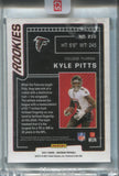 2021 Kyle Pitts Panini Obsidian PURPLE ETCH ROOKIE PATCH AUTO 07/40 AUTOGRAPH RELIC RC #210 Atlanta Falcons
