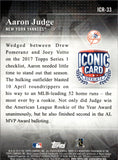2019 Aaron Judge Topps ICONIC CARD REPRINT ROOKIE RC #ICR-33 New York Yankees