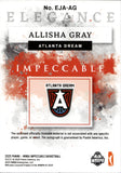 2025 Allisha Gray Panini Impeccable WNBA ELEGANCE JERSEY AUTO 73/99 AUTOGRAPH RELIC #EJA-AG Atlanta Dream