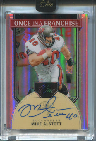 2024 Mike Alstott Panini One ONCE IN A FRANCHISE AUTO 28/99 AUTOGRAPH #343 Tampa Bay Buccaneers