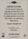 2011 Yordano Ventura Upper Deck Goodwin Champions ROOKIE AUTO AUTOGRAPH RC #A-YV Kansas City Royals