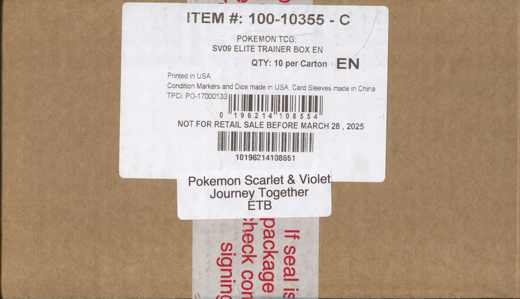 Pokemon TCG: Scarlet & Violet Journey Together Elite Trainer Box | Includes 9 Booster Packs & Pokemon TCG: Scarlet & Violet Journey Together Elite Trainer Box | Includes 9 Booster Packs &