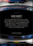 2025 Nick Kurtz Panini Prizm ROOKIE BLUE PULSAR FIREWORKS 40/75 RC #23 Athletics