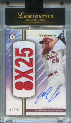 2024 Nolan Arenado Topps Luminaries HOME RUN KINGS JERSEY AUTO 11/25 AUTOGRAPH RELIC #HRKAR-NA St. Louis Cardinals