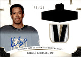 2020-21 Keegan Kolesar Upper Deck The Cup ROOKIE CLASS OF 2021 AUTOGRAPH PATCH 13/25 RC AUTO #2020-KO Vegas Golden Knights