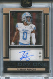 2024 Terrion Arnold Panini One DAY ONE AUTO 39/99 AUTOGRAPH #140 Detroit Lions