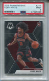2019-20 Coby White Panini Mosaic ROOKIE RC PSA 9 #211 Chicago Bulls 5937