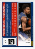 2025-26 VJ Edgecombe Donruss Optic GREEN SHOCK RATED ROOKIE 087/135 RC #1 Philadelphia 76ers