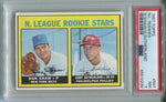 1967 Don Shaw Gary Sutherland Topps N.L. ROOKIE PSA 7 RC #587 New York Mets Philadelphia Phillies 2239