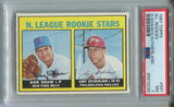 1967 Don Shaw Gary Sutherland Topps N.L. ROOKIE PSA 7 RC #587 New York Mets Philadelphia Phillies 2239