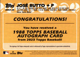 2023 Jose Butto Topps Series 1 ROOKIE 1988 TOPPS AUTO AUTOGRAPH RC #88BA-JB New York Mets