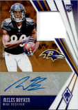 2019 Miles Boykin Panini Phoenix ROOKIE JERSEY AUTOGRAPH ORANGE 19/125 RC AUTO #RJA-MB Baltimore Ravens