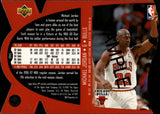 1997 Michael Jordan Upper Deck SPx SAMPLE DIE CUT #SPX5 Chicago Bulls HOF