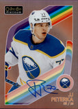 2023-24 JJ Peterka OPC Platinum RED RAINBOW AUTO AUTOGRAPH #R-40 Buffalo Sabres