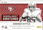 2023 George Kittle Panini Illusions HIGHLIGHT SWATCHES JERSEY RELIC #HS-GK San Francisco 49ers