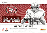 2023 George Kittle Panini Illusions HIGHLIGHT SWATCHES JERSEY RELIC #HS-GK San Francisco 49ers