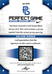 2015 Delvin Perez Leaf Perfect Game National Showcase JERSEY AUTO 05/35 AUTOGRAPH RELIC #JA-DP1 St. Louis Cardinals
