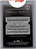 2019 Fernando Tatis Jr. Topps Tribute ROOKIE AUTO 194/199 AUTOGRAPH RC #TA-FTJ San Diego Padres